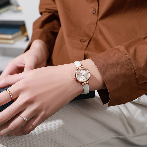 ID:1051 - Small and fresh forest antique alloy watch for female students simple ultra-thin thin belt women's watch